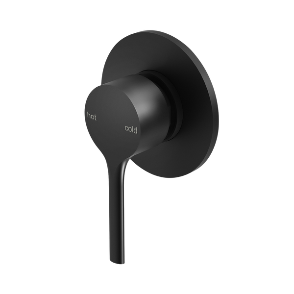 Vivid Slimline Oval SwitchMix Shower / Wall Mixer Fit-Off Kit  Matte Black