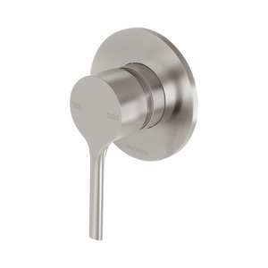 Vivid Slimline Oval SwitchMix Shower / Wall Mixer Fit-Off Kit  Brushed Nickel - Brushed Nickel