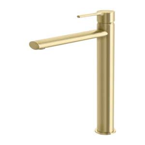 Vivid Slimline Oval Vessel Mixer Brushed Gold - Brushed Gold
