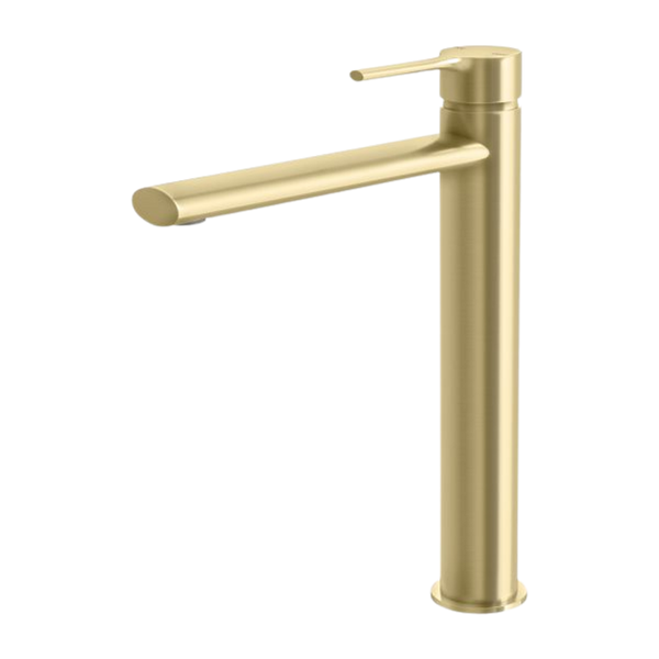 Vivid Slimline Oval Vessel Mixer Brushed Gold