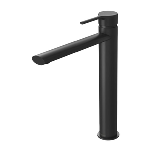 Vivid Slimline Oval Vessel Mixer Matte Black - Matte Black
