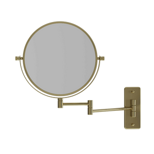 1 & 5x Magnification Mirror Brushed Brass - Brushed Brass