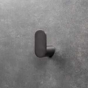 Ascari Brushed Gunmetal Robe Hook - Brushed Gunmetal