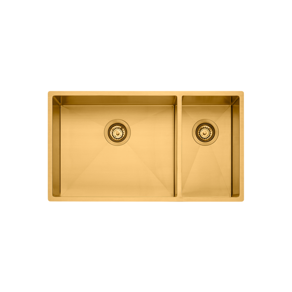 Spectra 1 And 1/2 Bowl Sink Brushed Gold