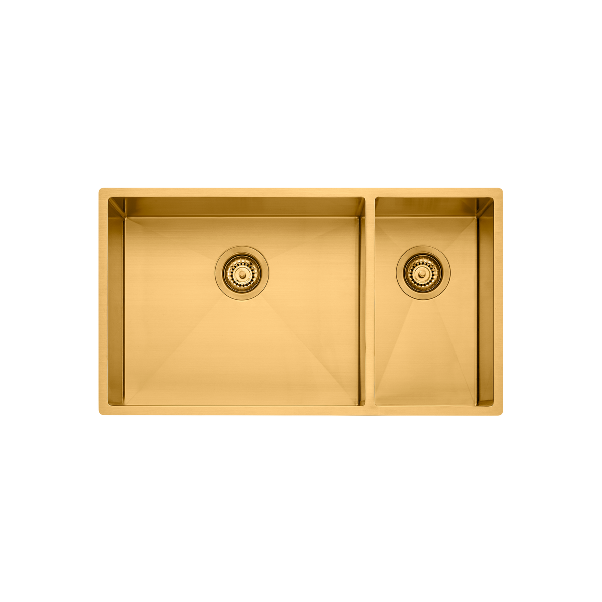Spectra 1 And 1/2 Bowl Sink Brushed Gold