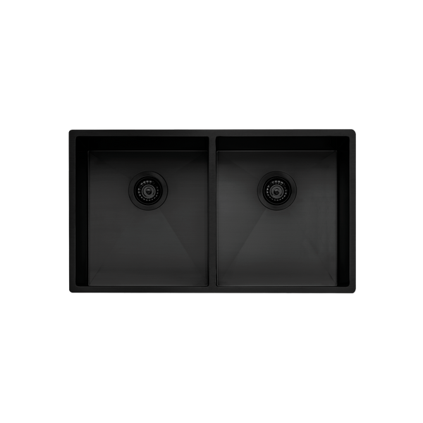 Spectra Double Bowl Sink Black