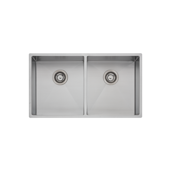 Spectra Double Bowl Sink Natural Steel
