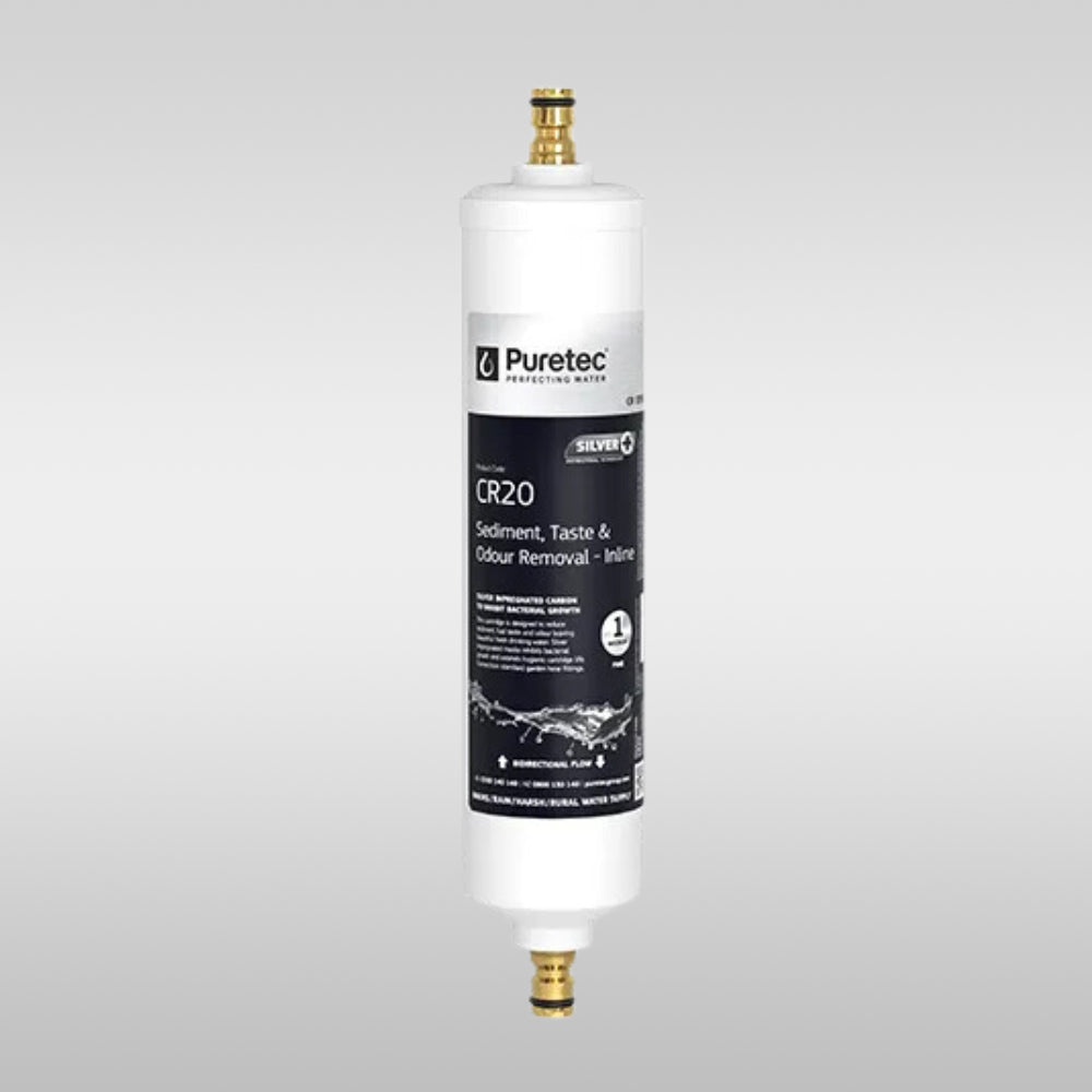 Caravan Inline Filter with Brass Hose Connectors