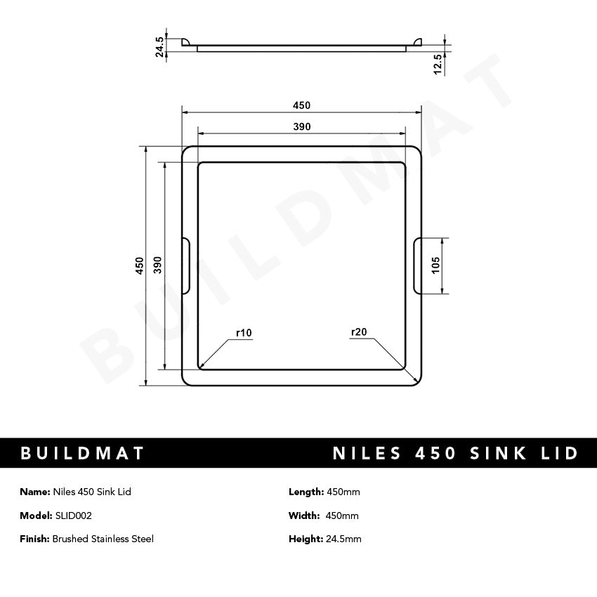 Niles 450 Sink Lid