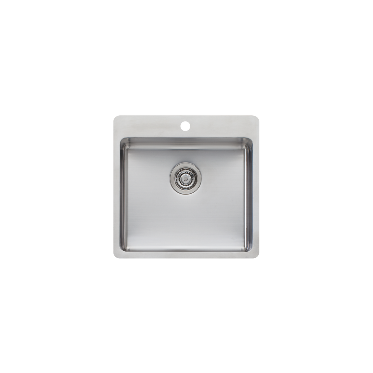 Sonetto Large Bowl Topmount Sink Stainless Steel