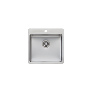 Sonetto Large Bowl Topmount Sink Stainless Steel - Stainless Steel