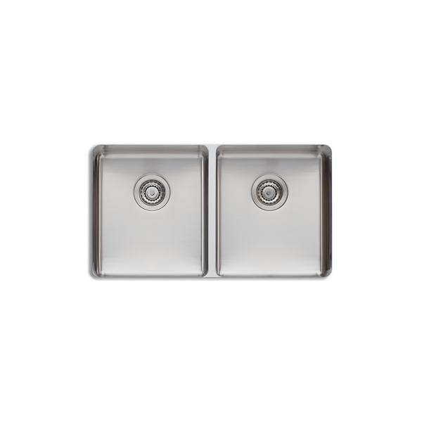 Sonetto Double Bowl Undermount Sink Stainless Steel