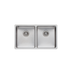 Sonetto Double Bowl Universal Sink Stainless Steel - Stainless Steel