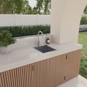 Ross 380x450 Alfresco 316 Stainless Steel Sink - Brushed Stainless Steel