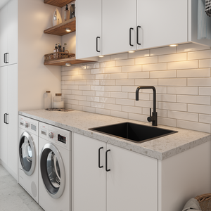 Brushed Gunmetal Penny 510x450 Single Bowl Sink - Brushed Gunmetal
