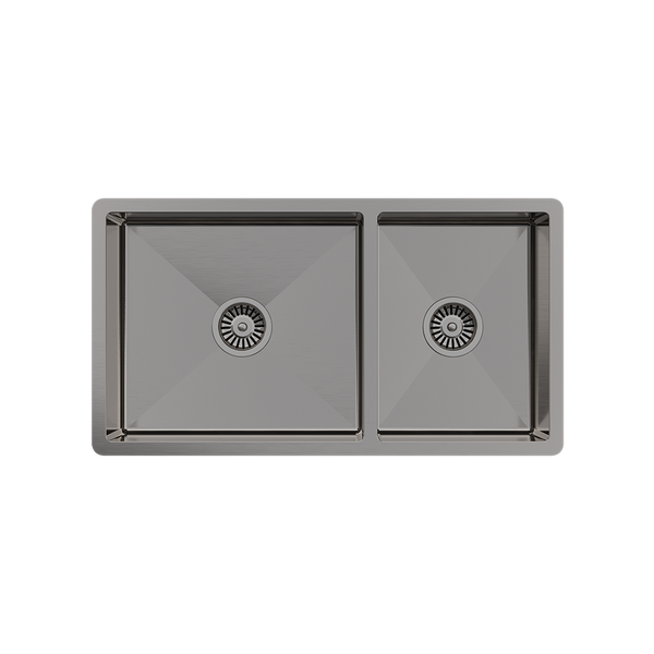 Brushed Gunmetal Lincoln 825x450 Single +3/4 Bowl Sink