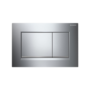 Concealed Cistern Flush Plate With Square Buttons Chrome - Chrome