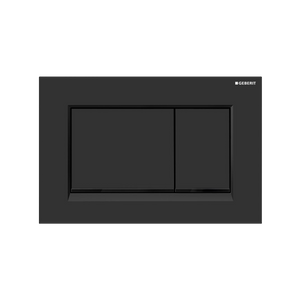 Concealed Cistern Flush Plate With Square Buttons Matte Black - Matte Black