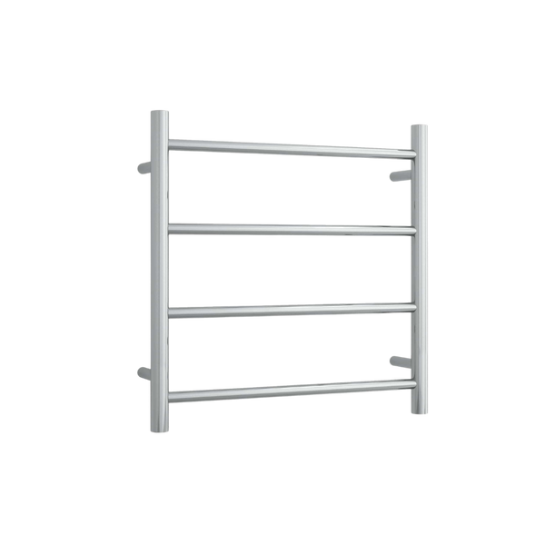 Round Ladder Heated Towel Rail Polished Stainless Steel