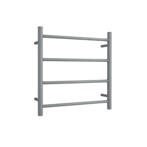 Round Ladder Heated Towel Rail Brushed Gunmetal - Brushed Gunmetal