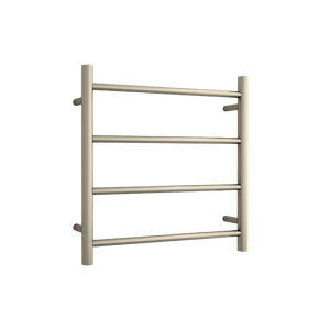 Round Ladder Heated Towel Rail Brushed Nickel - Brushed Nickel