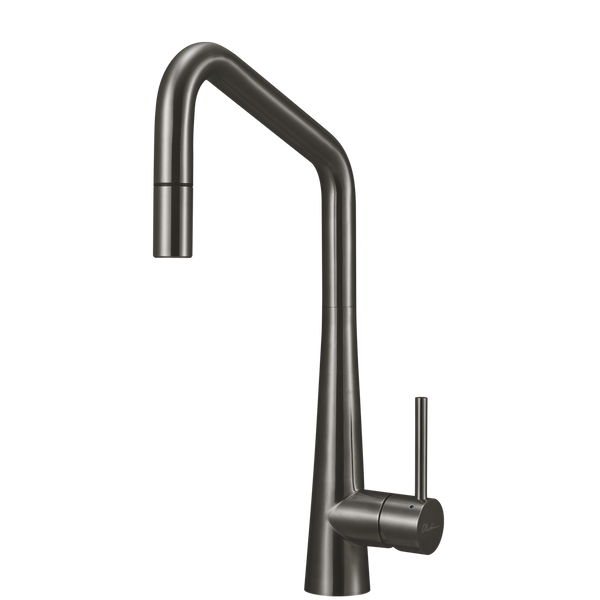 Essente 316 Stainless Steel Square Goose Neck Pull Out Mixer Lead Free Gunmetal