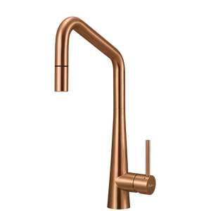 Essente 316 Stainless Steel Square Goose Neck Pull Out Mixer Lead Free Copper - Copper