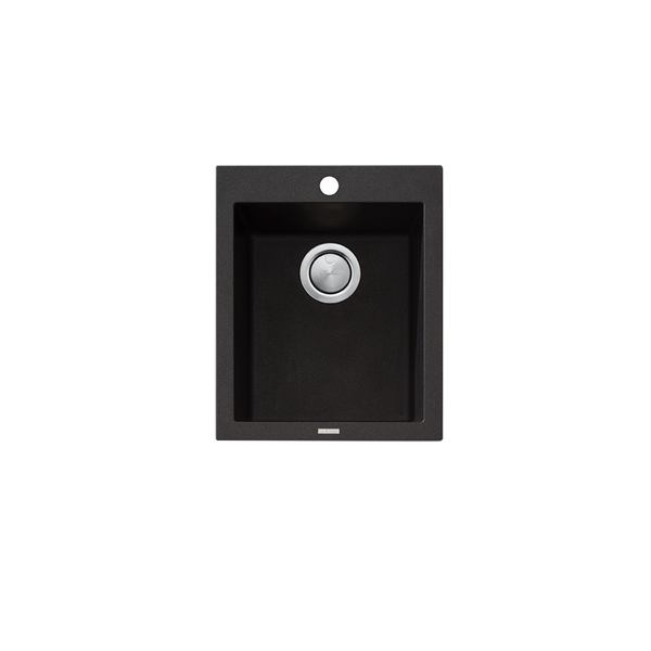 Santorini Standard Bowl Topmount Sink Black