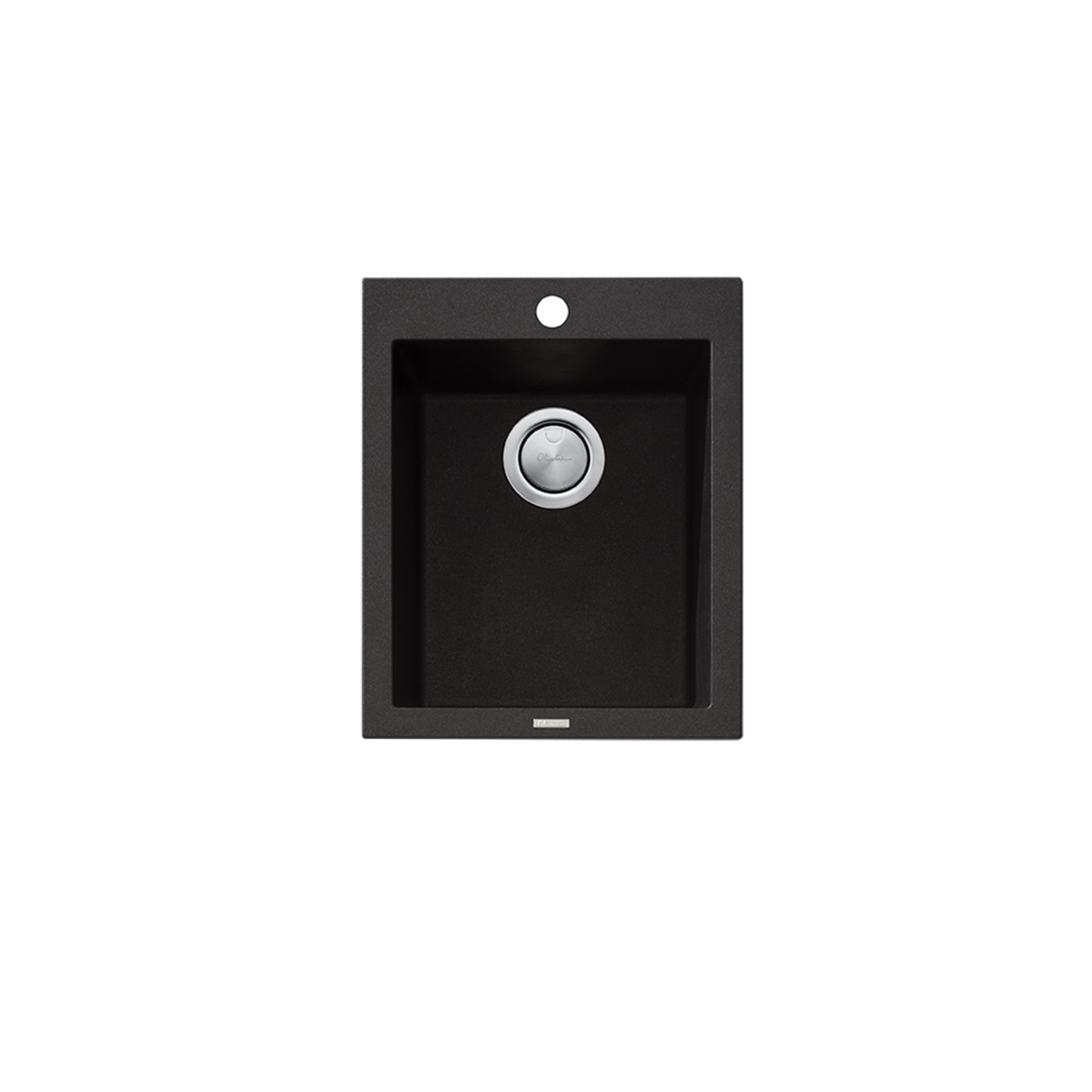 Santorini Standard Bowl Topmount Sink Black