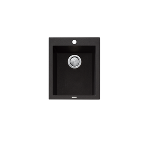 Santorini Standard Bowl Topmount Sink Black - Black