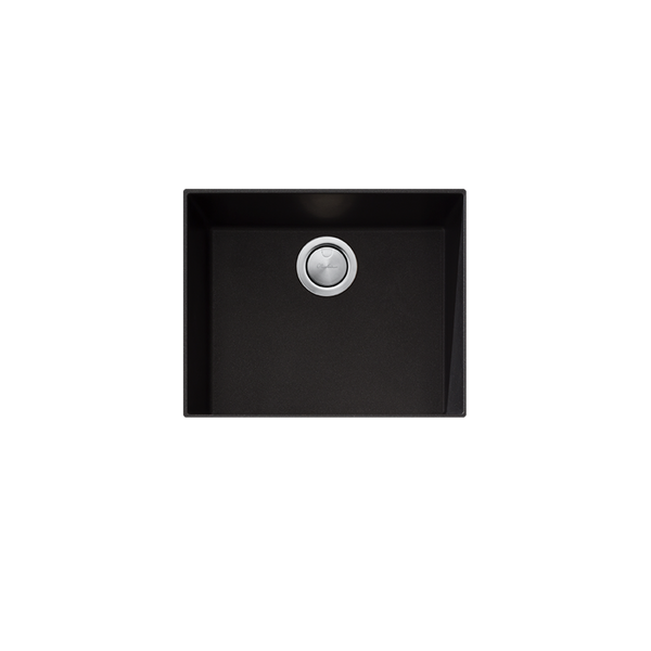 Santorini Large Bowl Undermount Sink Black