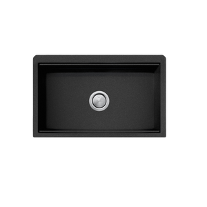 Santorini Farmhouse Undermount Sink Black - Black