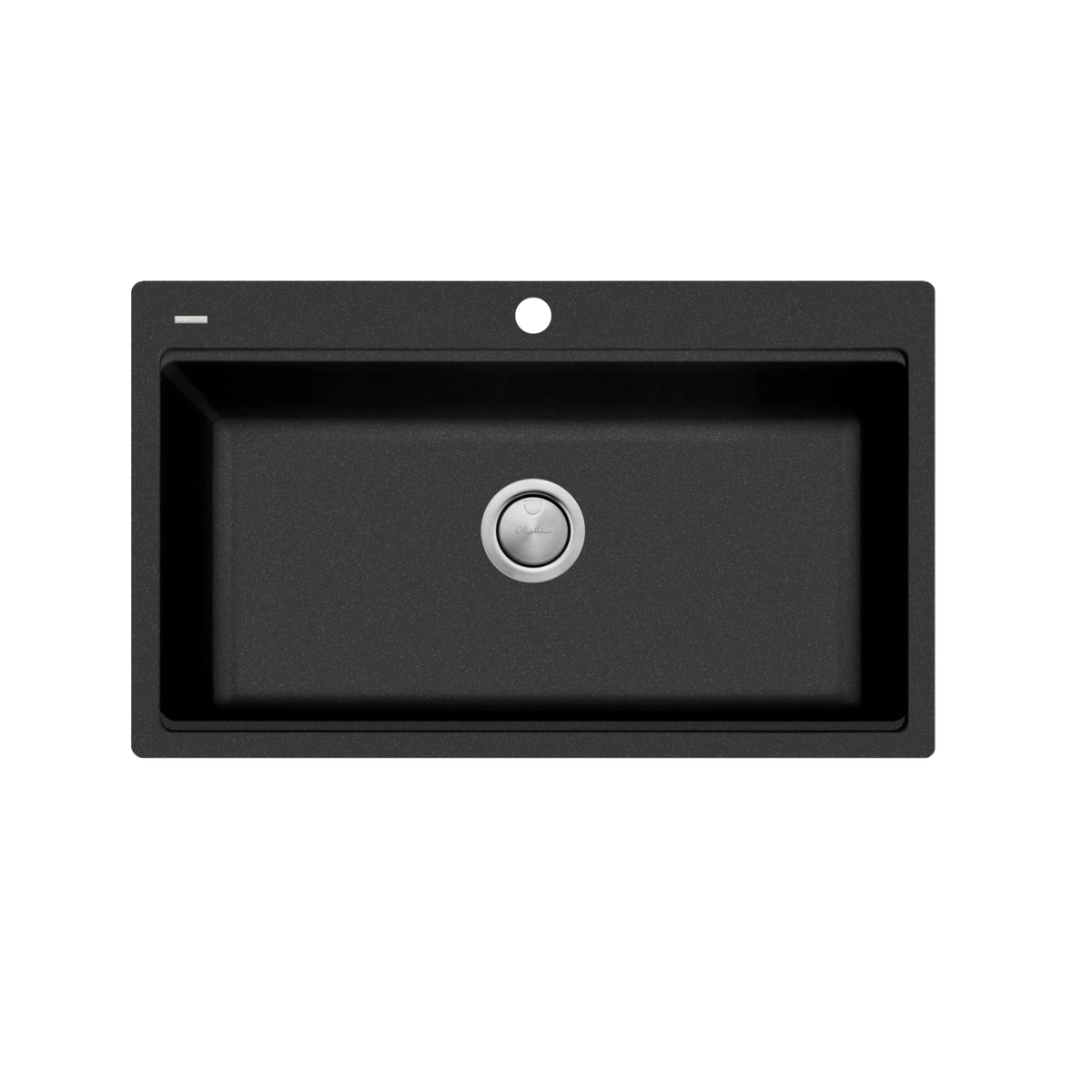 Santorini Topmount Workstation Sink Black