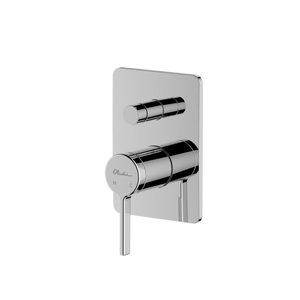 Stockholm Wall Mixer With Diverter Chrome - Chrome