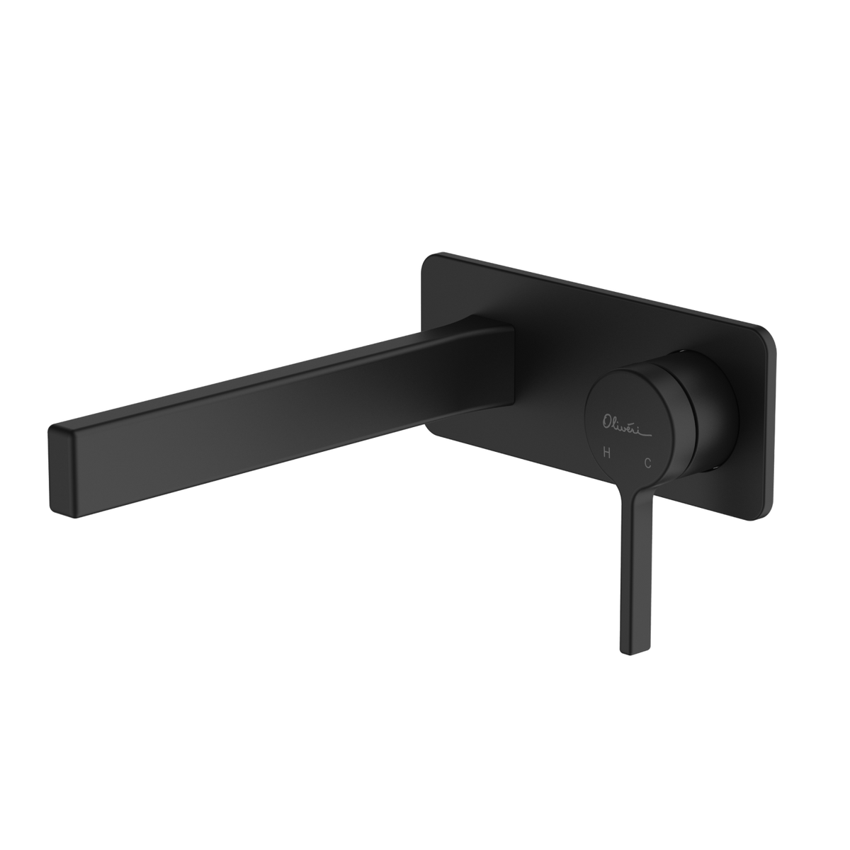Stockholm Wall Mixer Set Matte Black