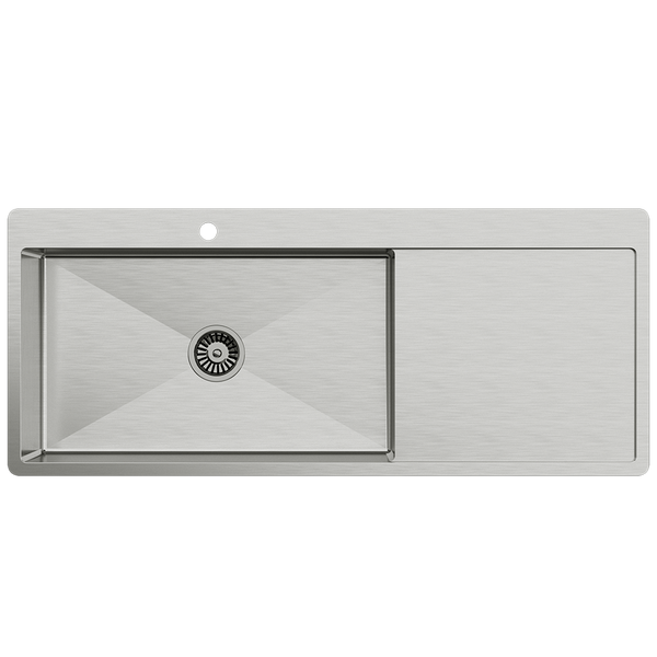 Jayden 1200x500 Single Bowl Tap Landing with Right Drain Board Sink