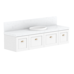 1800mm London Wall Hung Vanity - Centre Bowl