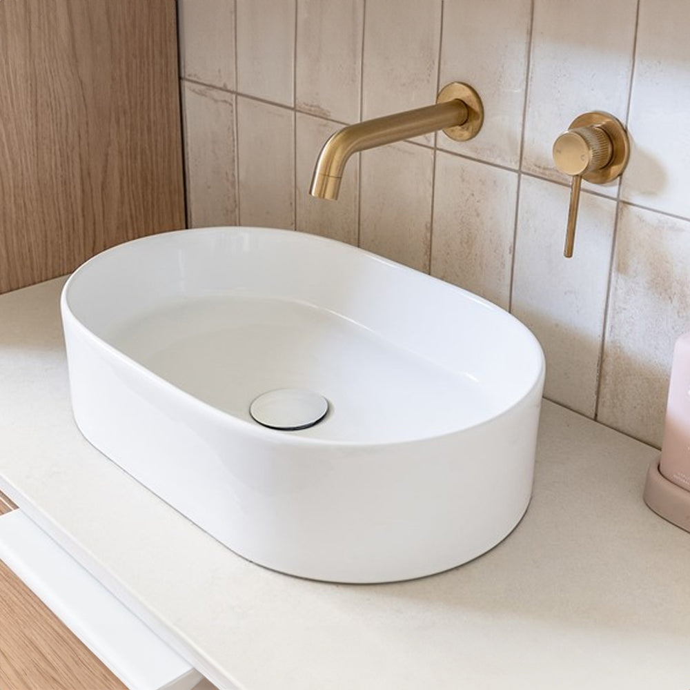 Patty Matte White Ceramic Basin