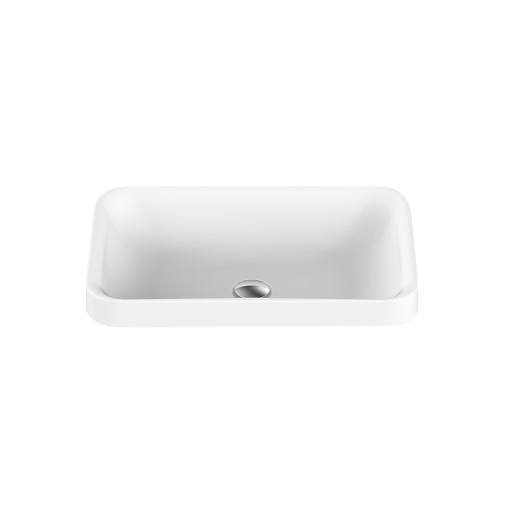 Pride Matte White Semi-Inset Basin