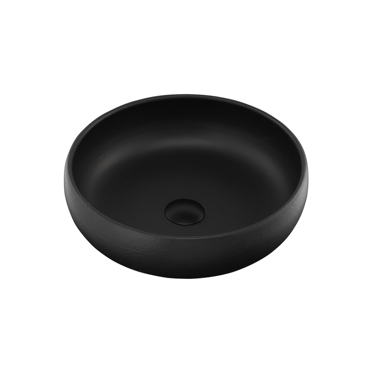 Terzofoco Curved Counter Top Basin Matte Black