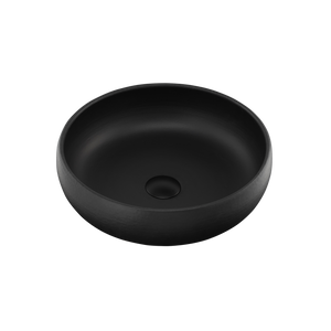 Terzofoco Curved Counter Top Basin Matte Black - Matte Black
