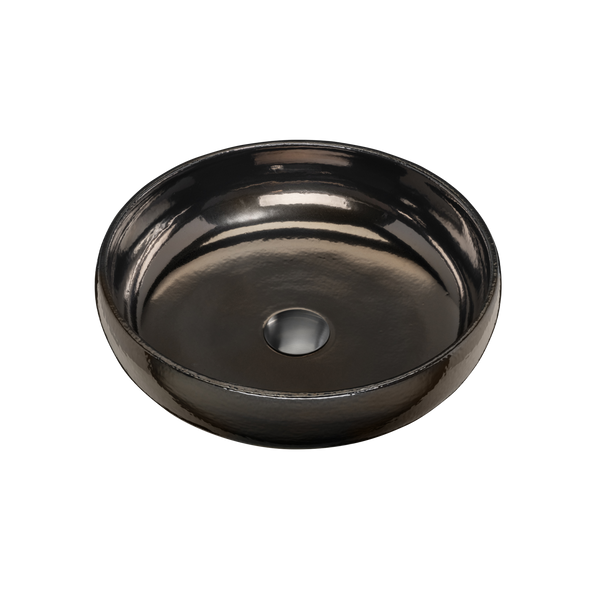 Terzofoco Curved Counter Top Basin Brown Gold