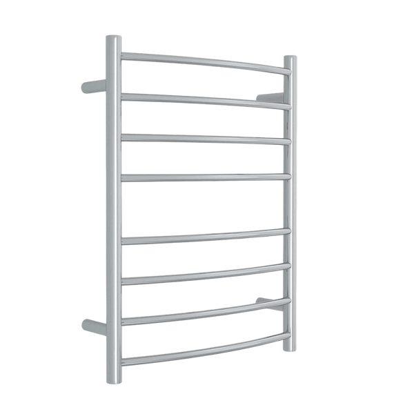 Curved Round Ladder Heated Towel Rail 530mm Polished Stainless Steel