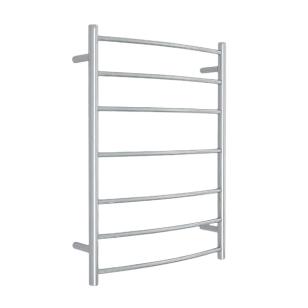 Curved Round Ladder Heated Towel Rail 600mm Polished Stainless Steel CR44M