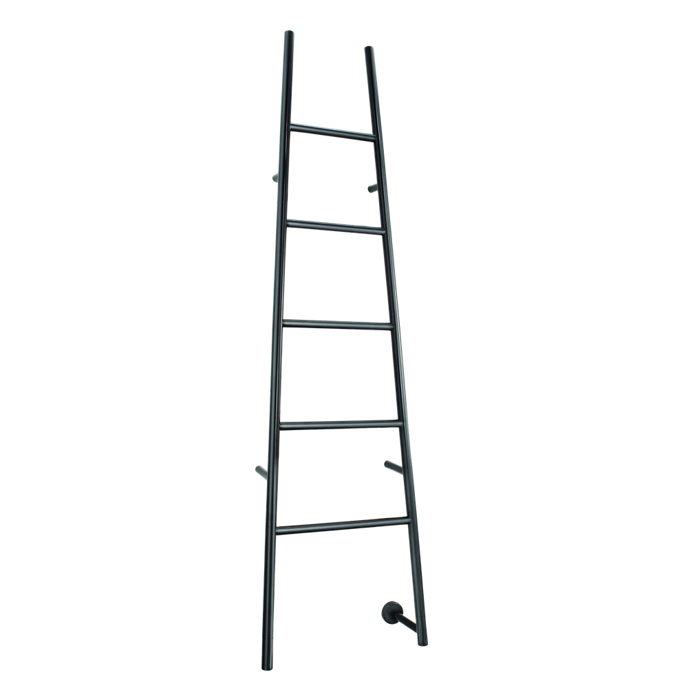 Jeeves Tangent L Heated Towel Rail Satin Black