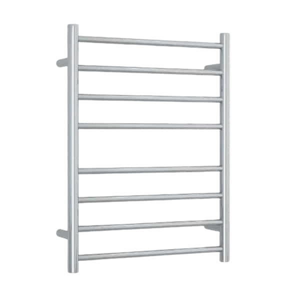 Straight Round Ladder Heated Towel Rail 530mm Polished Stainless Steel SR23M