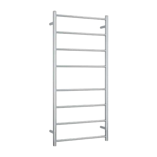 Straight Round Ladder Heated Towel Rail 530mm Polished Stainless Steel SR27M
