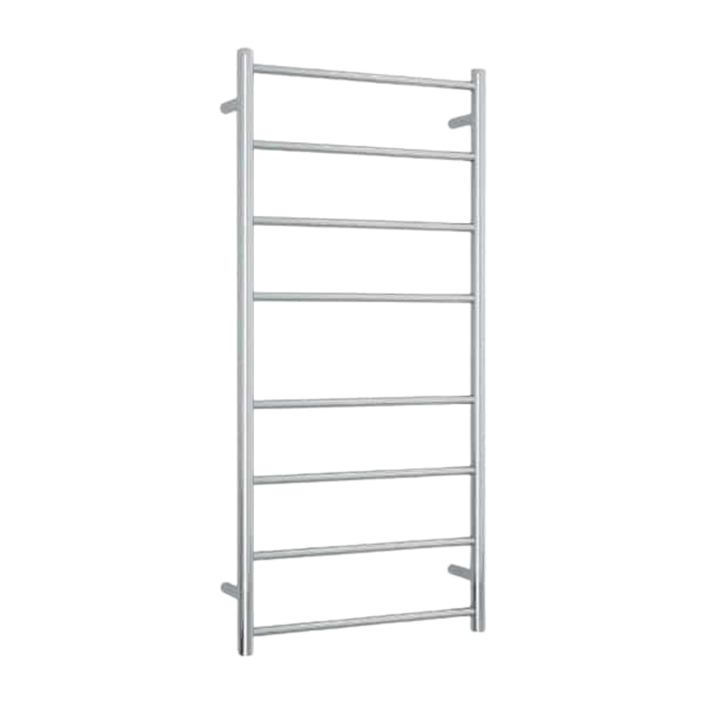 Straight Round Ladder Heated Towel Rail 530mm Polished Stainless Steel SR27M