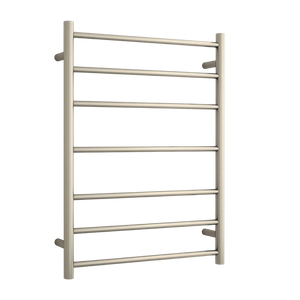 Round Ladder Heated Towel Rail Brushed Nickel - Brushed Nickel