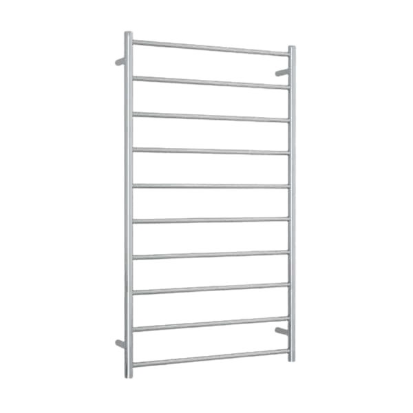 Straight Round Ladder Heated Towel Rail 700mm Polished Stainless Steel